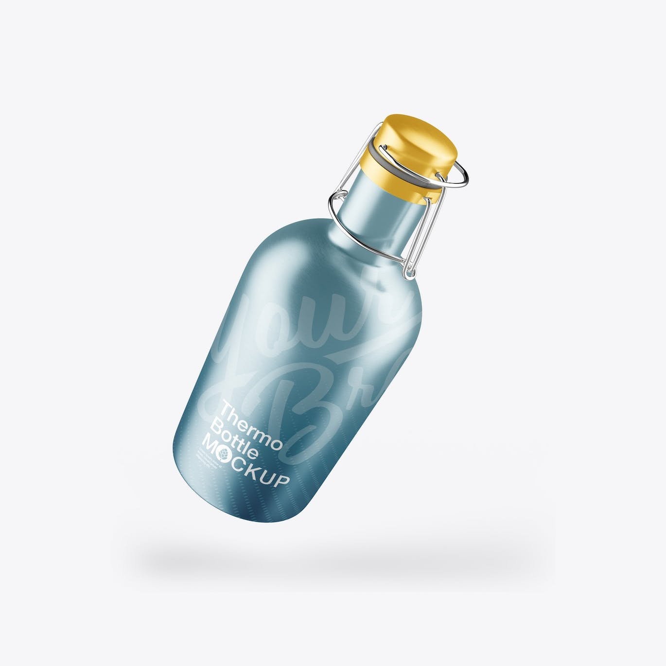 金属热水瓶包装设计样机 Thermo Bottle Mockup 样机素材 第14张