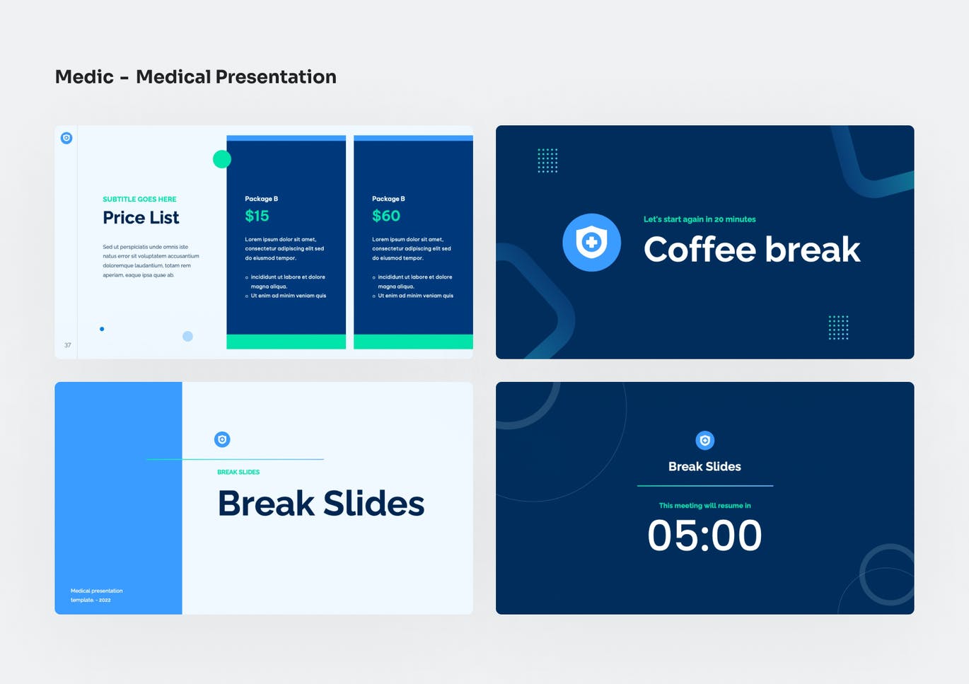 医疗诊所PPT创意模板 Medic – Medical PowerPoint Presentation 幻灯图表 第6张