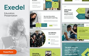 大学教育PPT模板下载 EXEDEL – Education Powerpoint Template