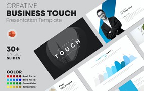 初创企业简介PPT演示幻灯片模板 Touch PowerPoint Template