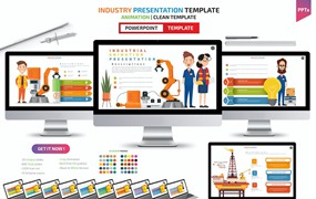 工业动画信息图表PPT设计模板 Industrial Powerpoint Templates