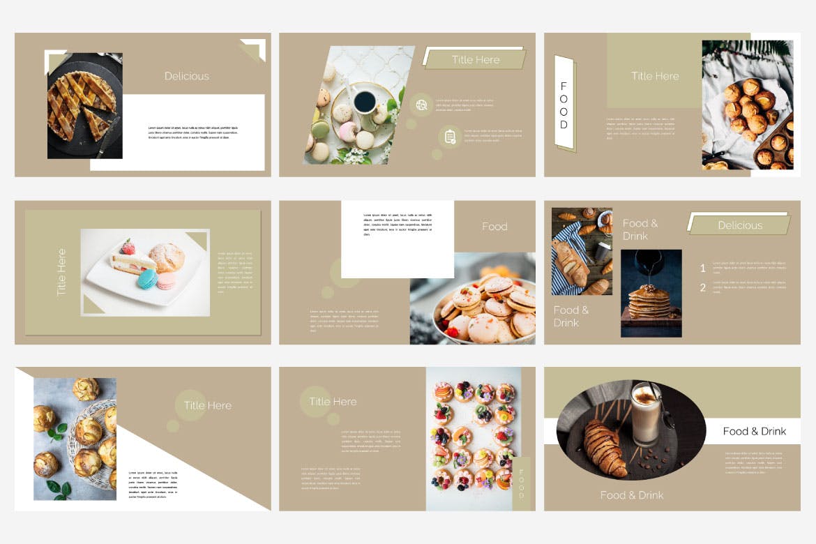 咖啡店创意演示PPT模板 Emily Coffee Shop – Creative Powerpoint Template 幻灯图表 第11张