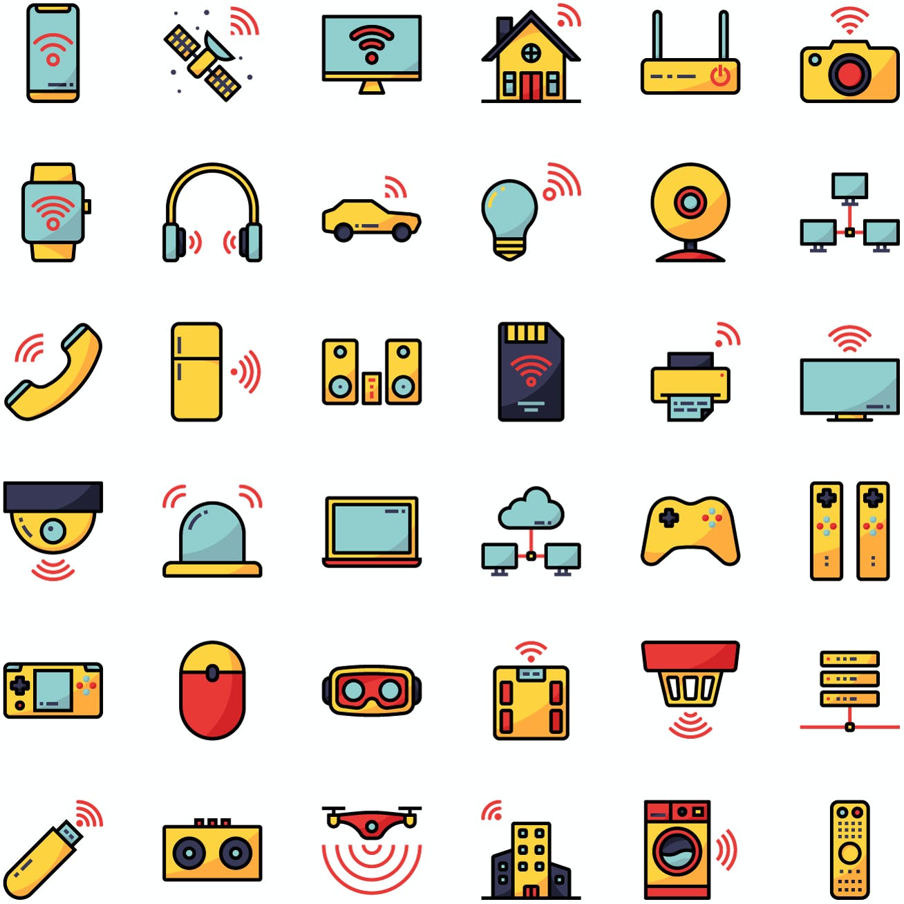 设备无线连接图标集 Device Connectivity Icon Pack 图标素材 第2张