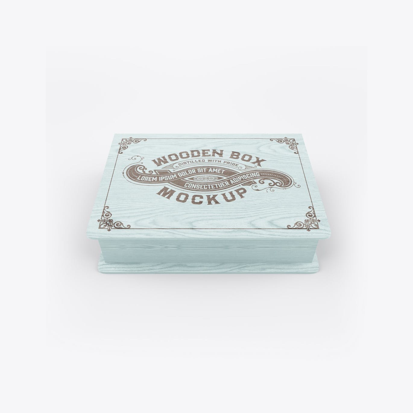 木箱木盒Logo设计样机 Wooden Box Mockup 样机素材 第12张