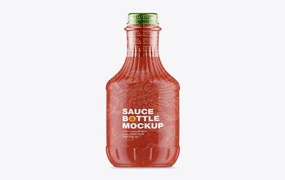 酱油瓶包装设计样机 Sauce Bottle Mockup