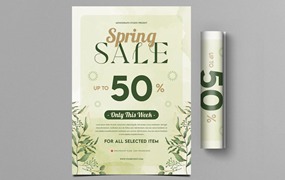 春季销售主题海报设计 Spring Sale Flyer