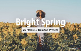 春季照片拍摄后期调色LR预设 25 Bright Spring Lightroom Presets and LUTs