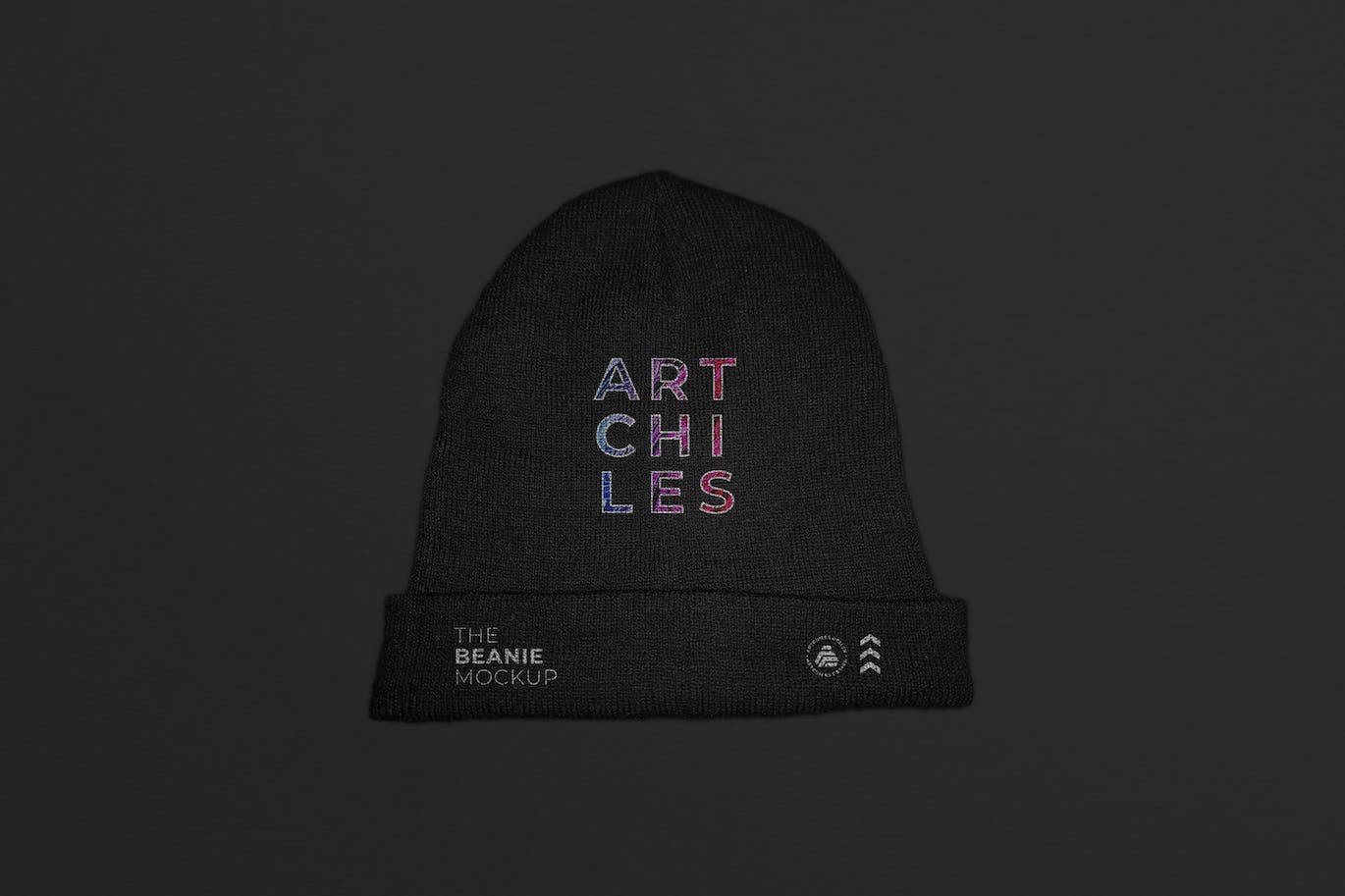 无檐小便帽品牌Logo设计样机 Beanie Mockup 样机素材 第1张