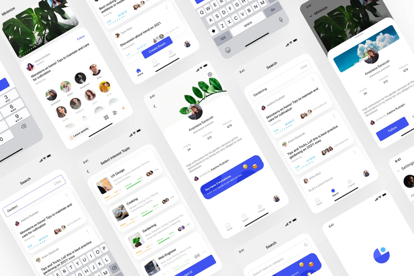 完整的现代在线课程应用程序UI套件 Complete Modern Online Course App UI Kit APP UI 第3张