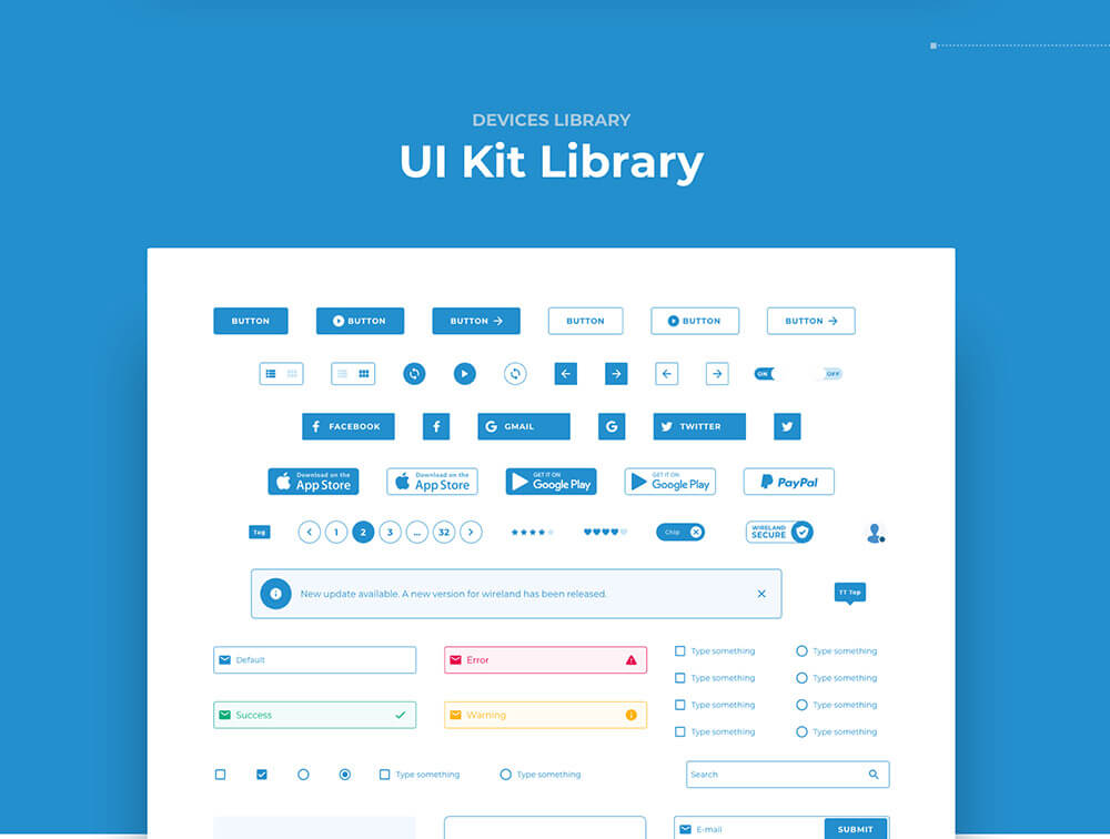 用于电子商务的大量线框库集合 APP UI 第3张