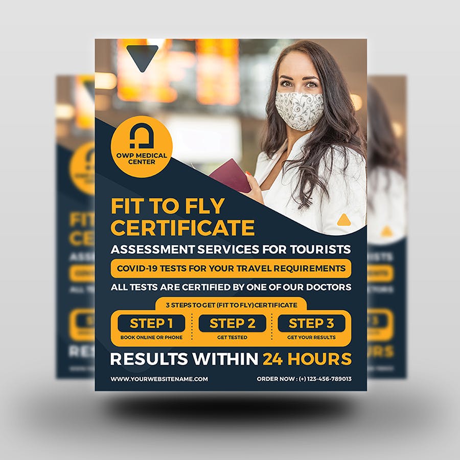 适飞证明证书传单素材 Fit to Fly Certificate Flyer Template 设计素材 第5张