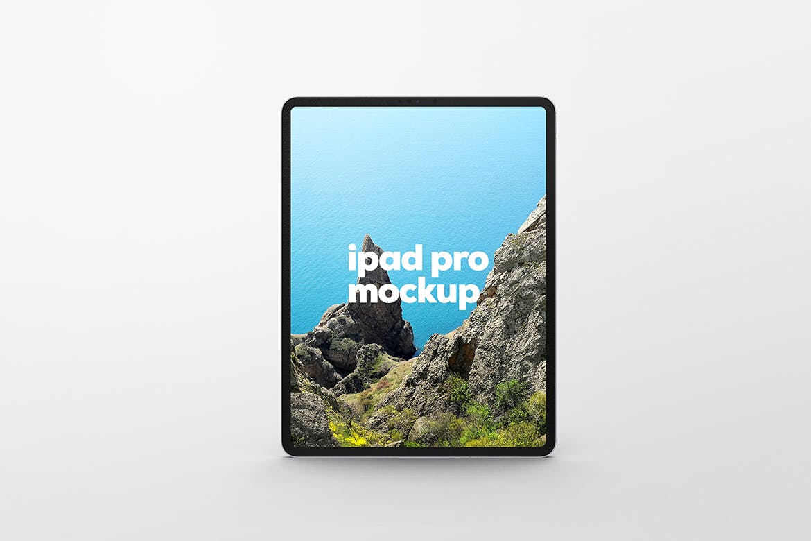 银色iPad Pro 12英寸平板电脑样机 Silver iPad Pro 12 Inch Mockup 样机素材 第2张