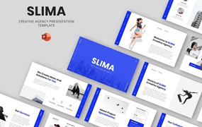 创意机构Powerpoint模板下载 SLIMA – Creative Agency Powerpoint Template