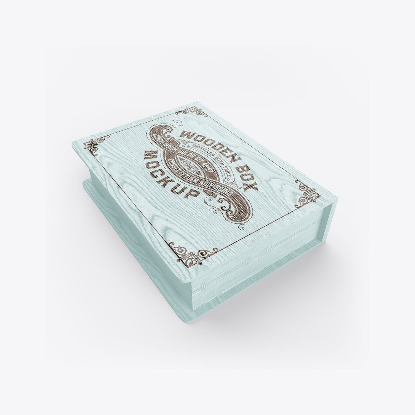 木箱木盒Logo设计样机 Wooden Box Mockup 样机素材 第13张