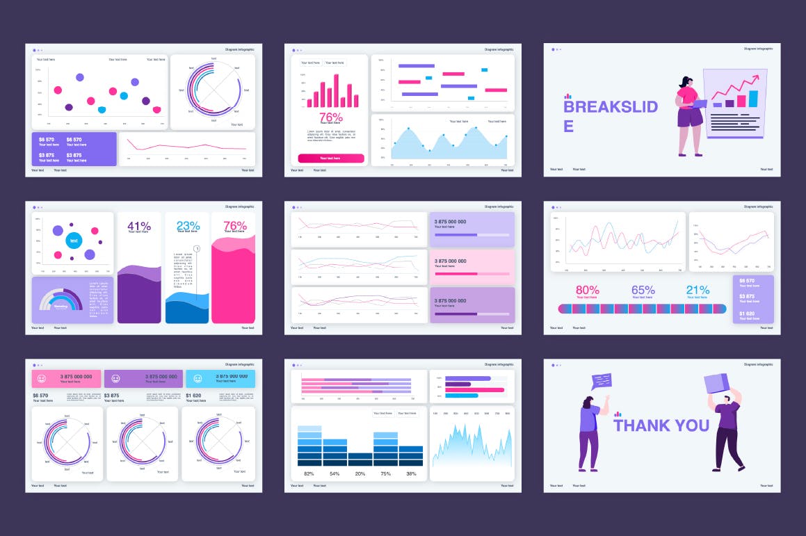 KPI仪表盘图表Powerpoint模板下载 KPI Dashboard PowerPoint Template 幻灯图表 第5张