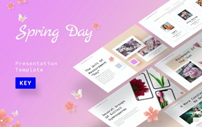 春天节日主题Keynote演示文稿模板 Spring Day – Keynote Template