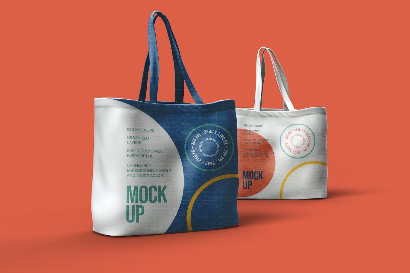 购物手提袋设计样机模板 Tote Bag Mockup 样机素材 第1张