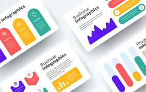 项目展示信息数据图表设计素材 Creative Infographics