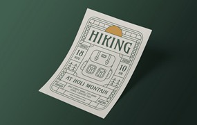 徒步旅行传单模板下载 Hiking Flyer Template