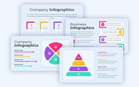 公司业务信息数据图表设计素材 Business Infographics