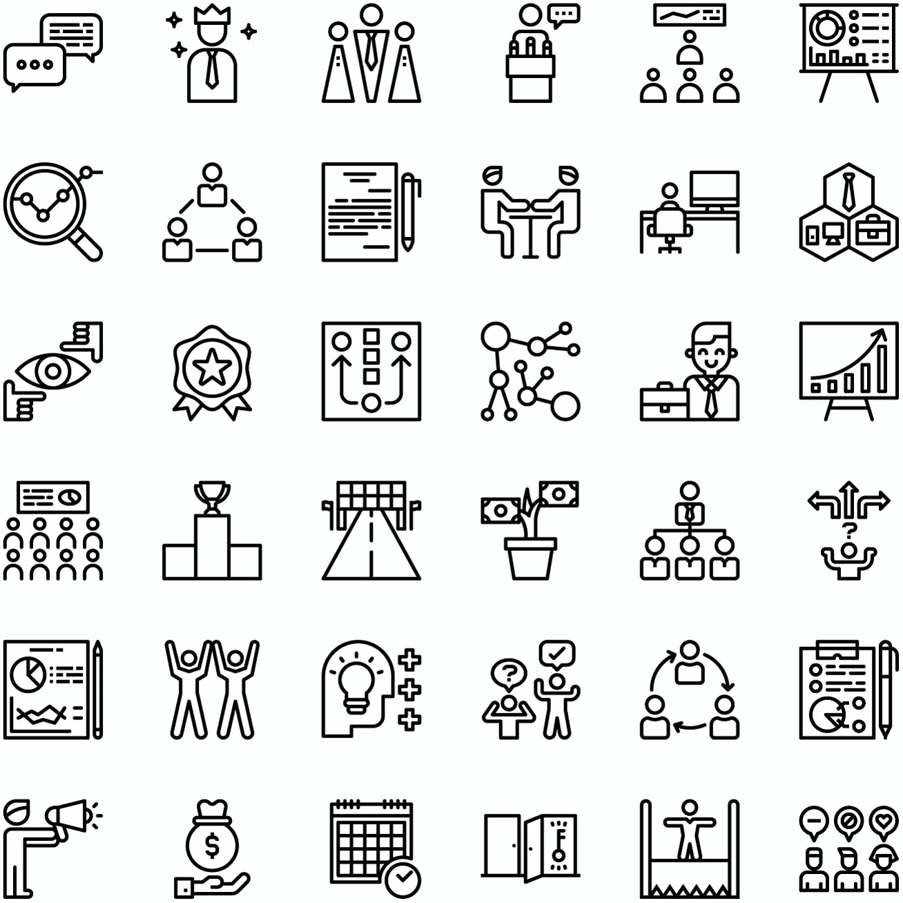 商业发展业务图标集 Business Icon Pack 图标素材 第5张