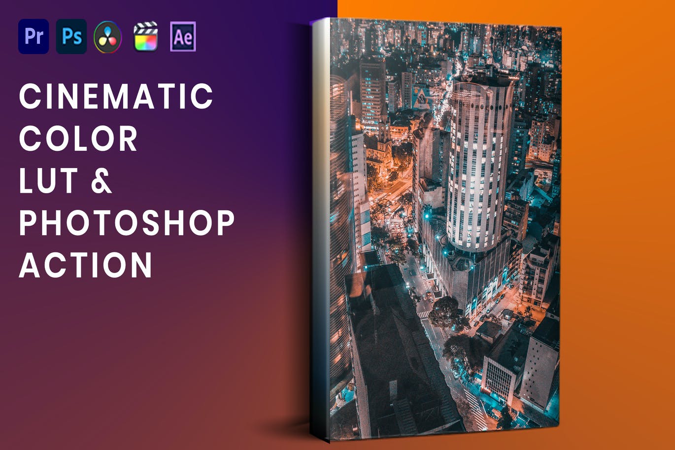 电影彩色效果LUT预设&PS动作 Cinematic Color LUT & Photoshop Action 插件预设 第1张