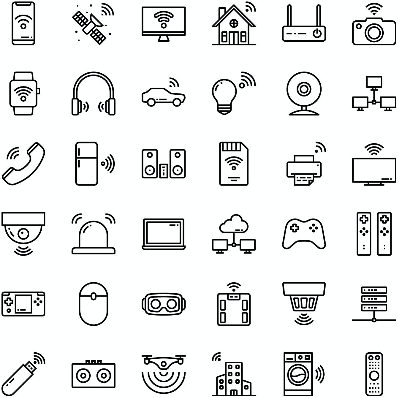 设备无线连接图标集 Device Connectivity Icon Pack 图标素材 第5张