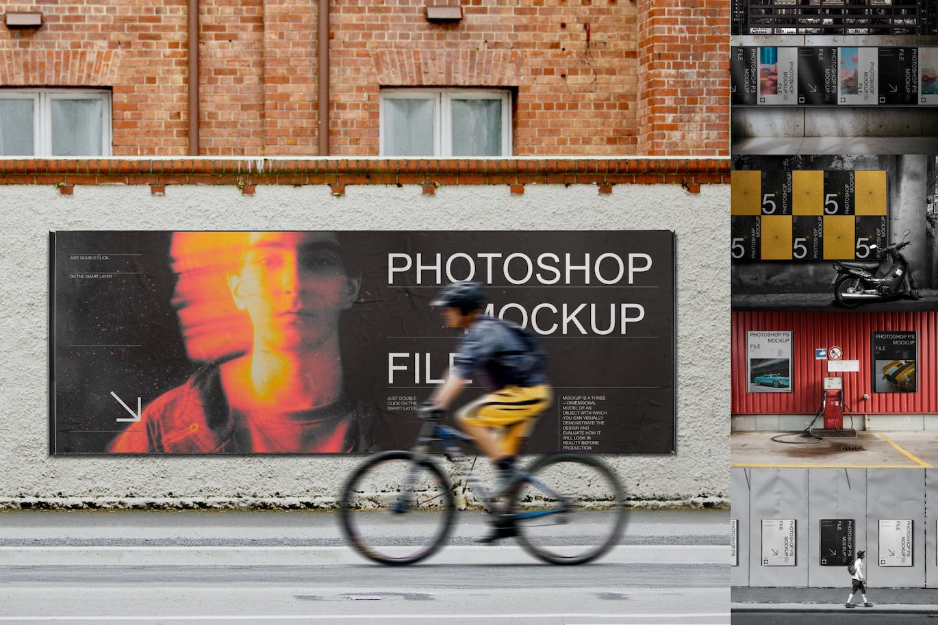 街景海报和广告牌展示样机集 Poster and Billboard Mockup Set 样机素材 第1张