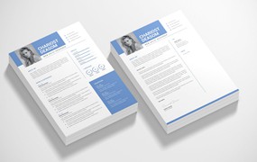 海报CV简历设计模板 Flyer – CV Resume Template