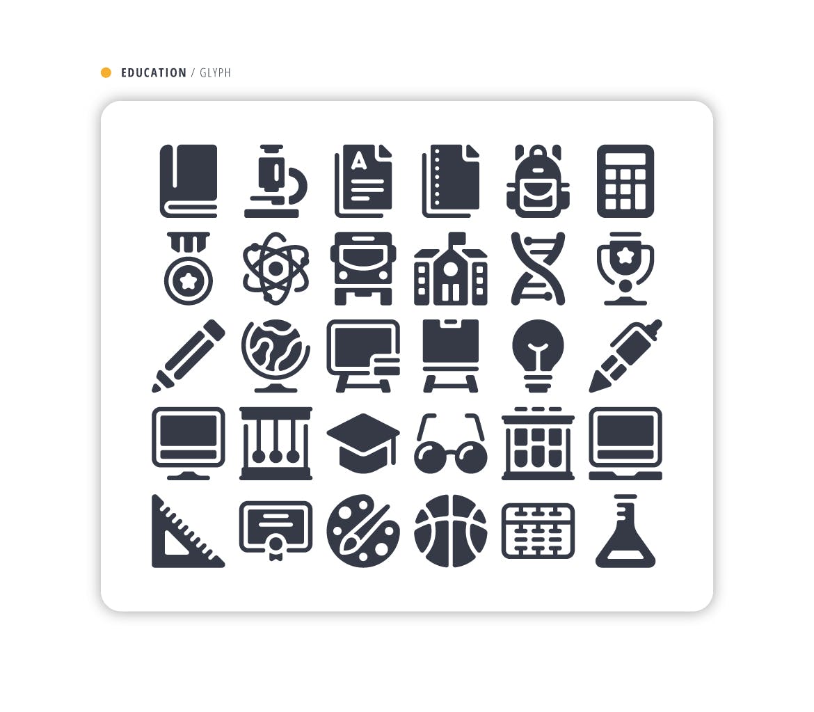 教育矢量图标集 Education Icon Pack 图标素材 第2张