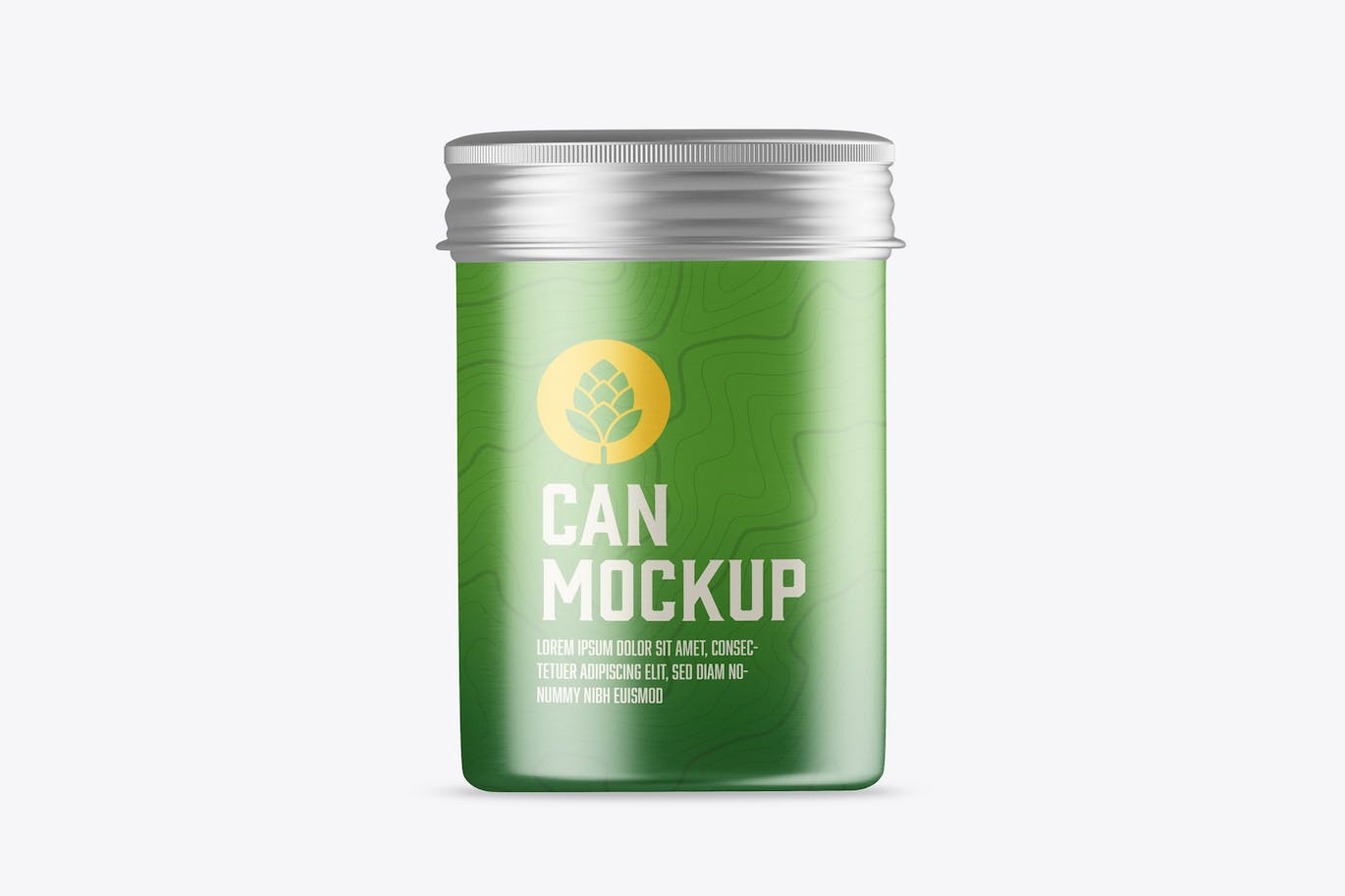 茶叶罐锡罐包装设计样机 Colored Tin Mockup 样机素材 第1张