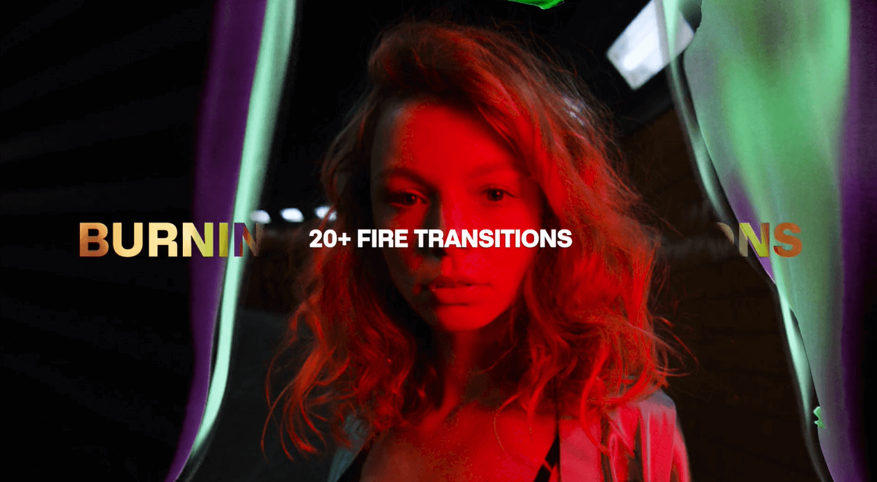 Acidbite 20个手工制作纸张火焰燃烧过渡转场视频素材支持PR&FCPX BURNING PAPER TRANSITIONS 插件预设 第4张