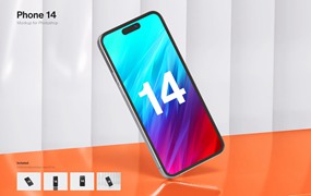 逼真的iPhone14手机样机 iPhone 14 Mockup