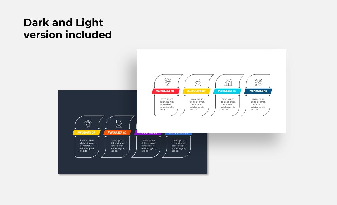 动画线条Keynote幻灯片模板素材 Lines Animated Keynote Infographics 幻灯图表 第4张