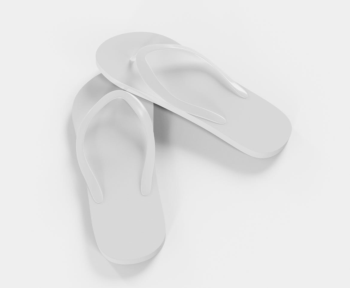 人字拖沙滩拖鞋设计样机 Flip Flops Mockup 样机素材 第3张