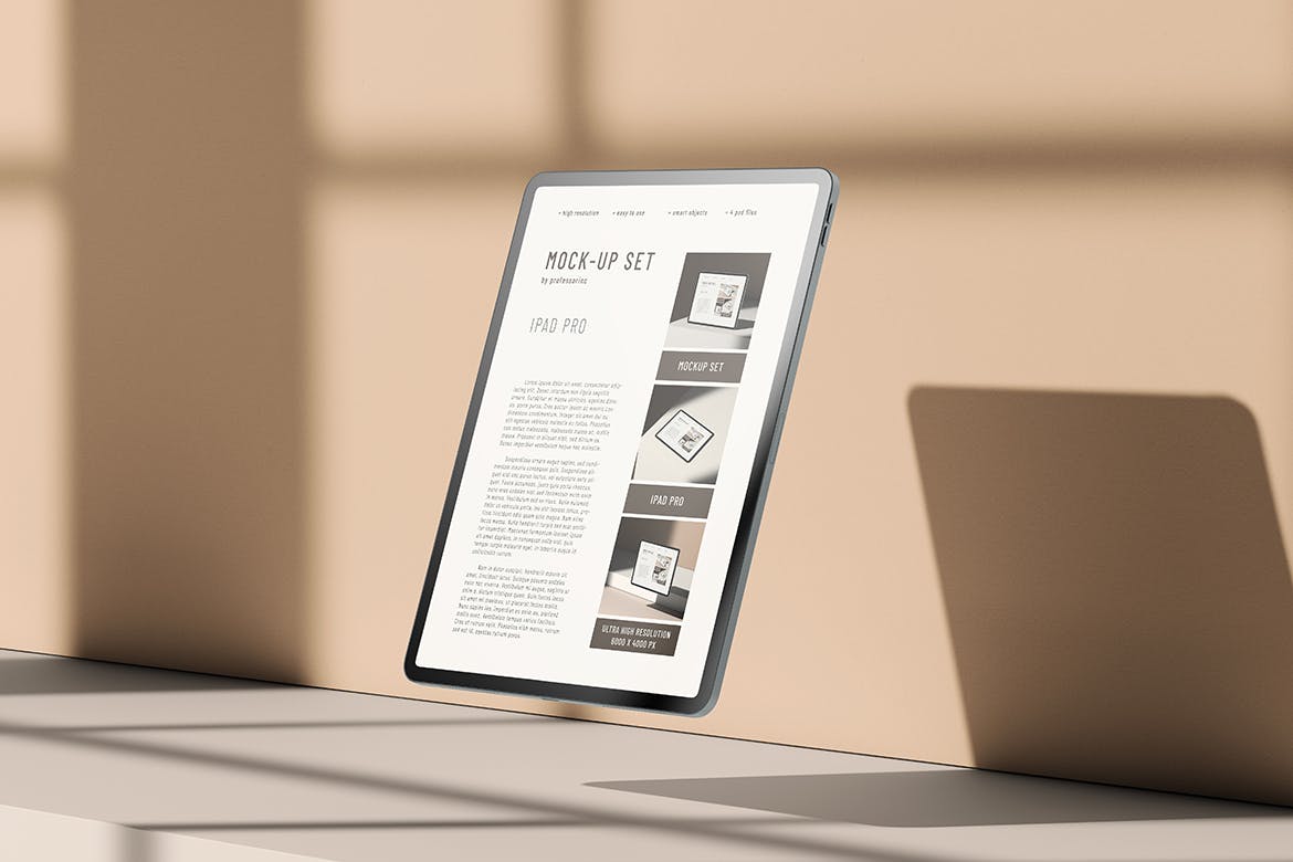 苹果平板电脑iPad Pro样机集 iPad Pro Mockup Set 样机素材 第5张