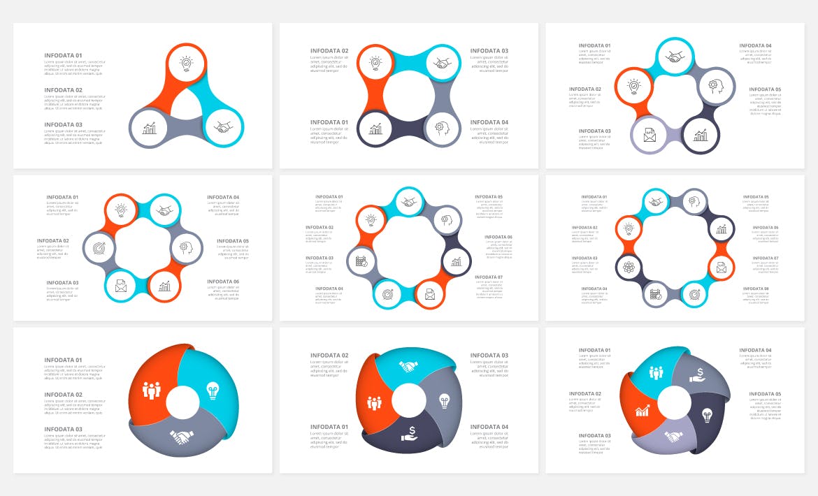 动画图表Keynote幻灯片演示模板 Diagrams Animated Keynote Infographics 幻灯图表 第3张