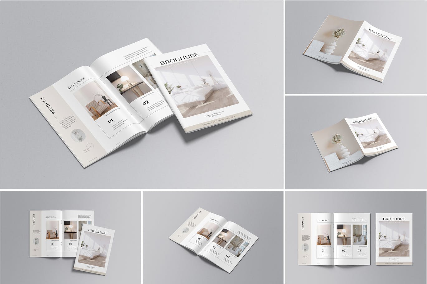 A4宣传册目录设计样机 A4 Brochure Catalog Mockup 样机素材 第1张