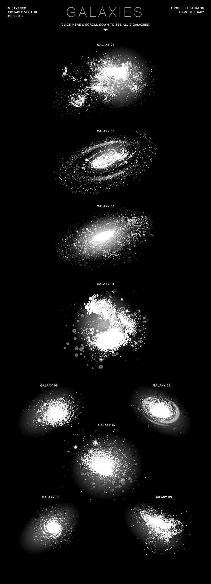 科幻漫画宇宙元素AI笔刷套装 笔刷资源 第8张