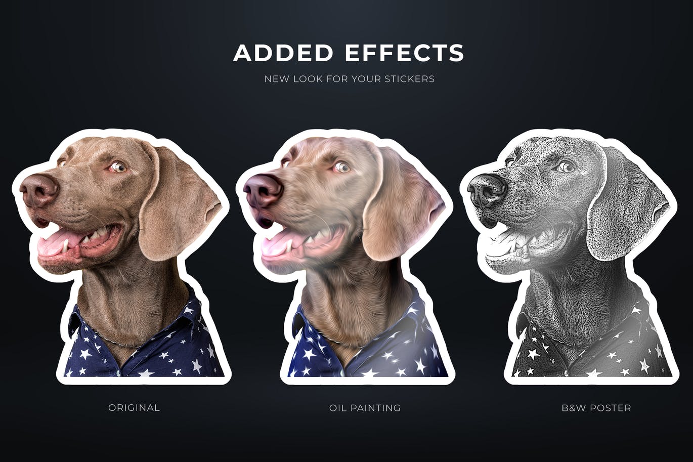 卡通贴纸效果照片处理PS动作 Sticker Maker – Photoshop Action 插件预设 第2张