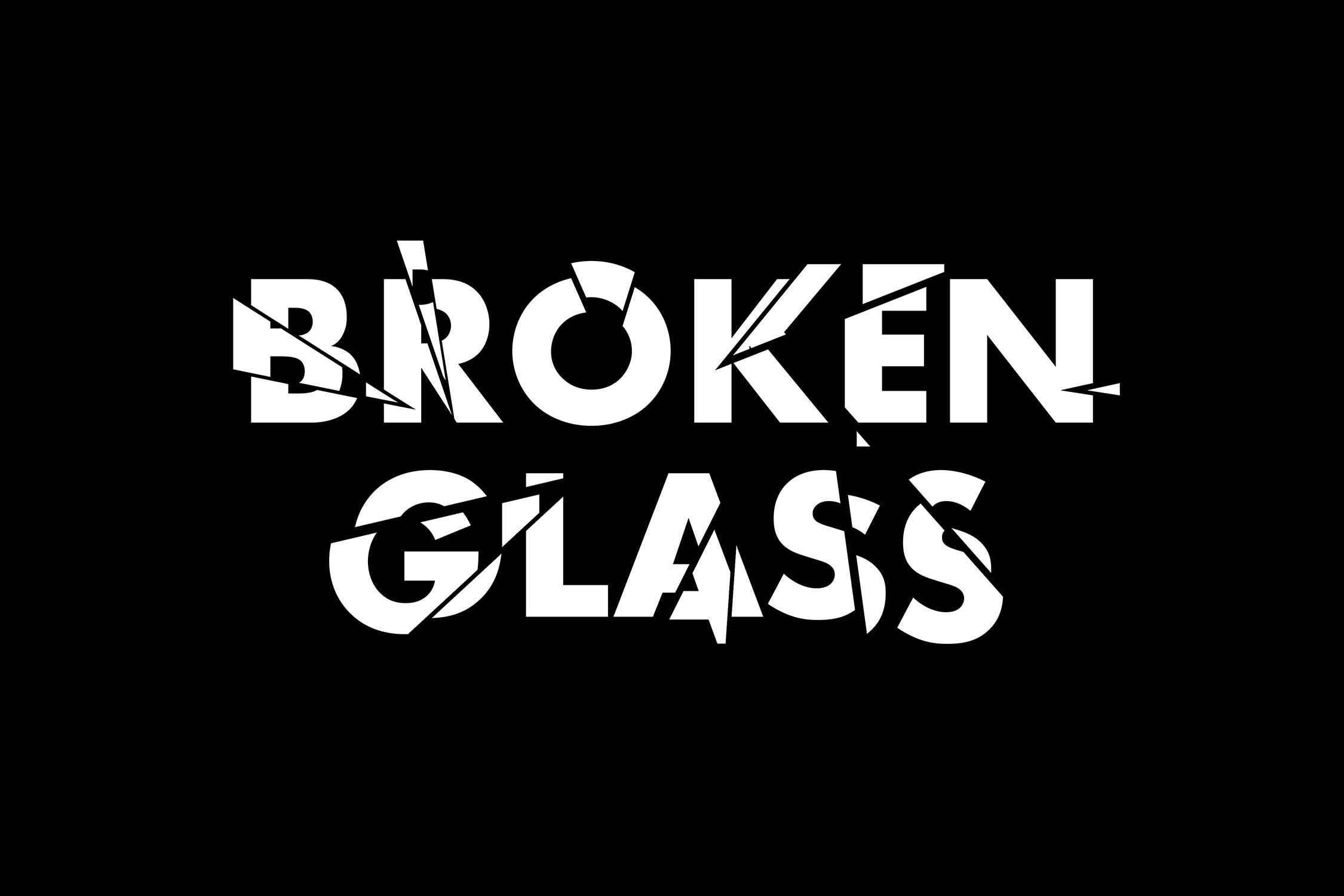 碎玻璃照片效果PSD模板 Broken Glass Photoshop Effect 插件预设 第1张