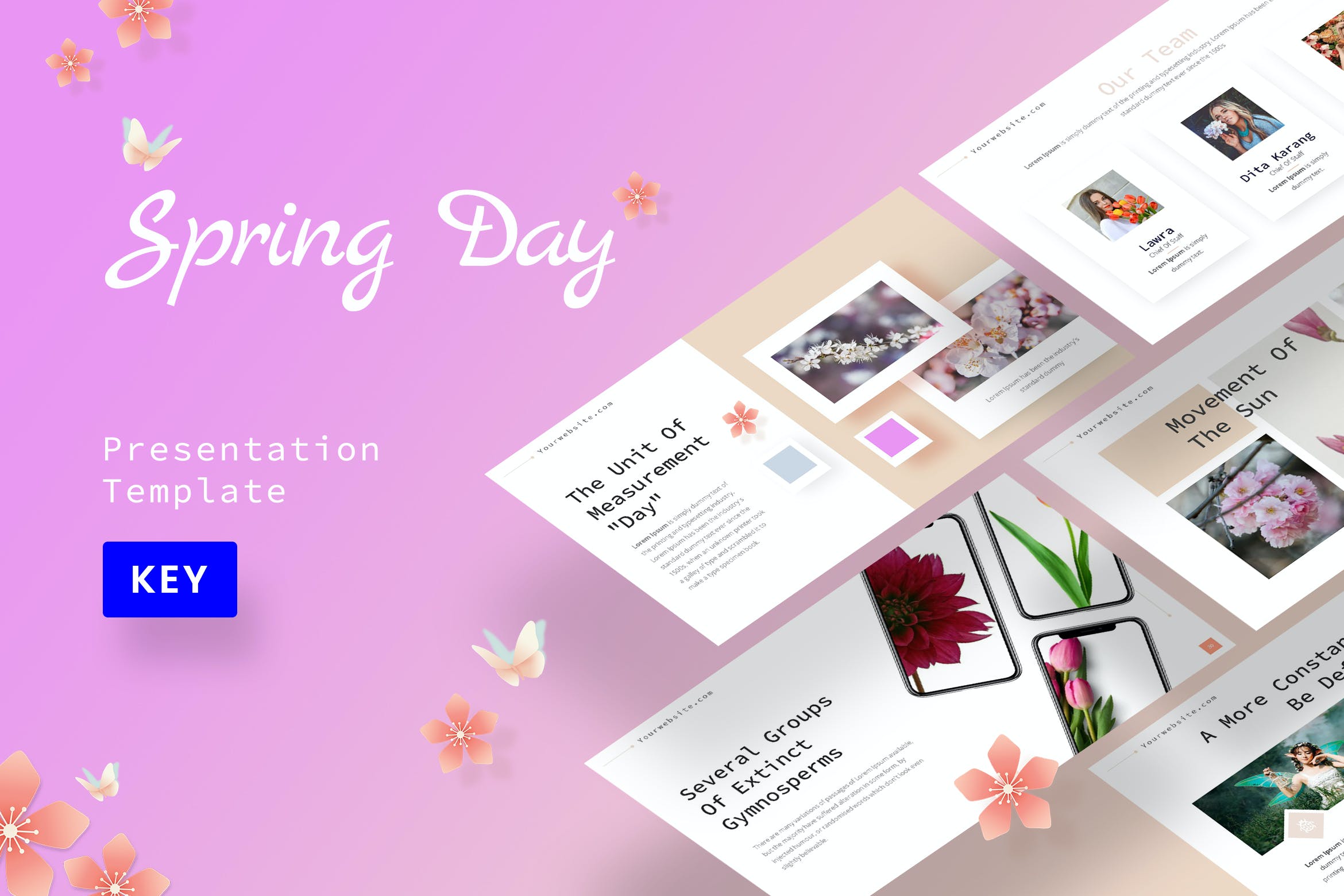 春天节日主题Keynote演示文稿模板 Spring Day – Keynote Template 幻灯图表 第1张