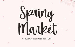 春季营销手写手绘字体 Spring Market – Handwritten Font