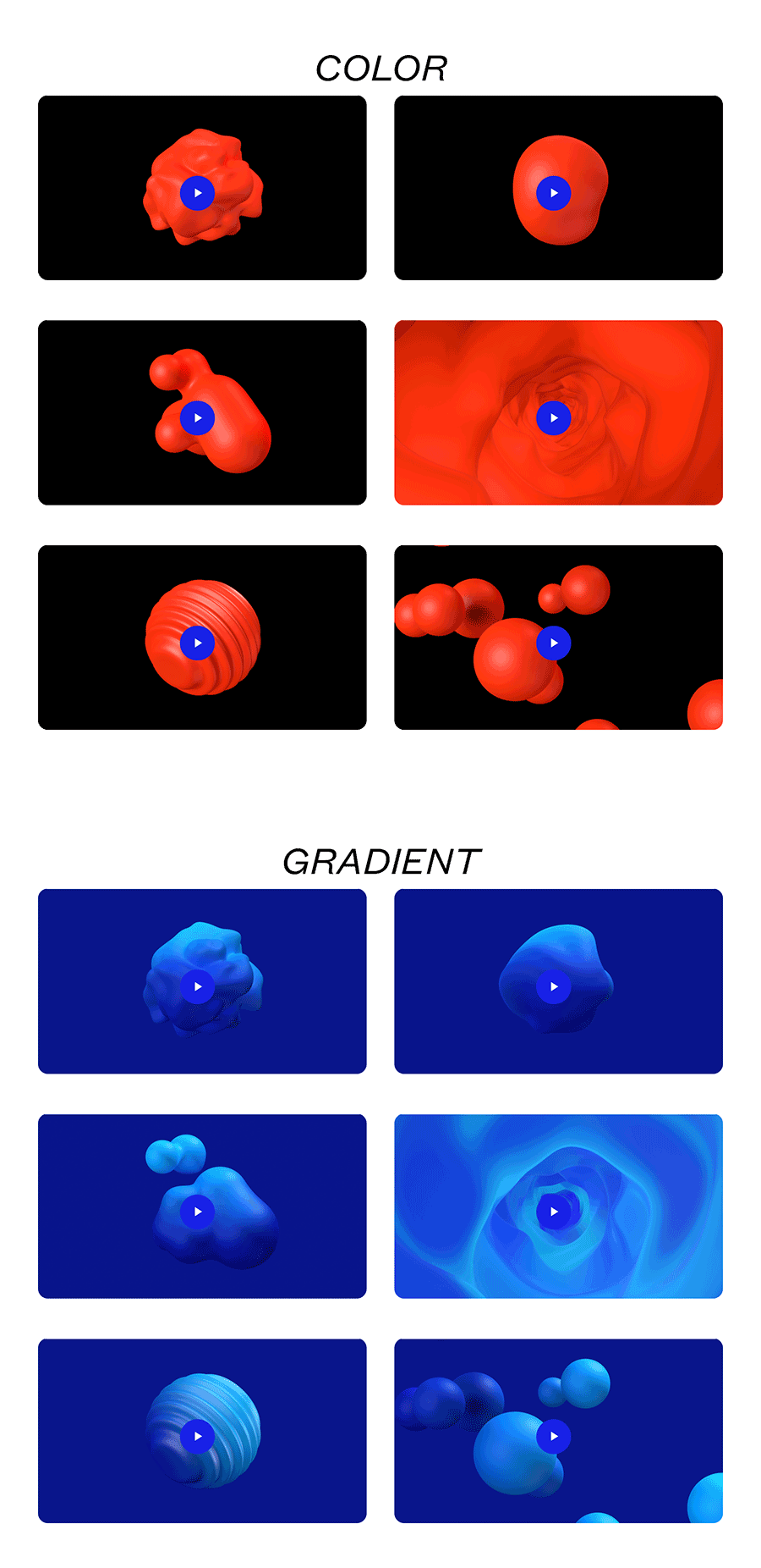 潮流现代3D动画抽象形状动画循环的抽象视频+平面背景素材 3D ANIMATED ABSTRACT SHAPES 设计素材 第5张