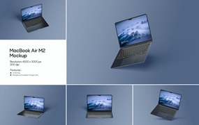 MacBook Air笔记本电脑样机模板 Mac Book Air Mockup