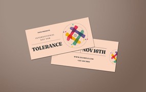 国际宽容日传单设计模板 International Day For Tolerance DL Flyer