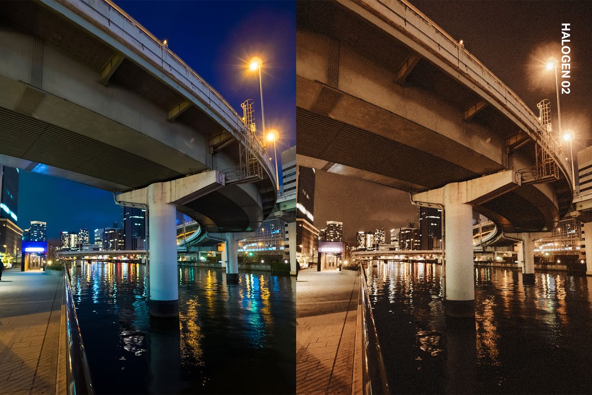 好莱坞电影级怀旧港风都市夜间摄影颗粒噪点LR预设素材 14 Night Film Lightroom Presets 插件预设 第2张