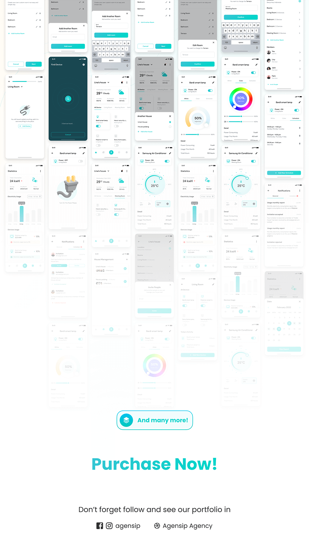 智能家居App移动应用程序 UI 套件 APP UI 第3张