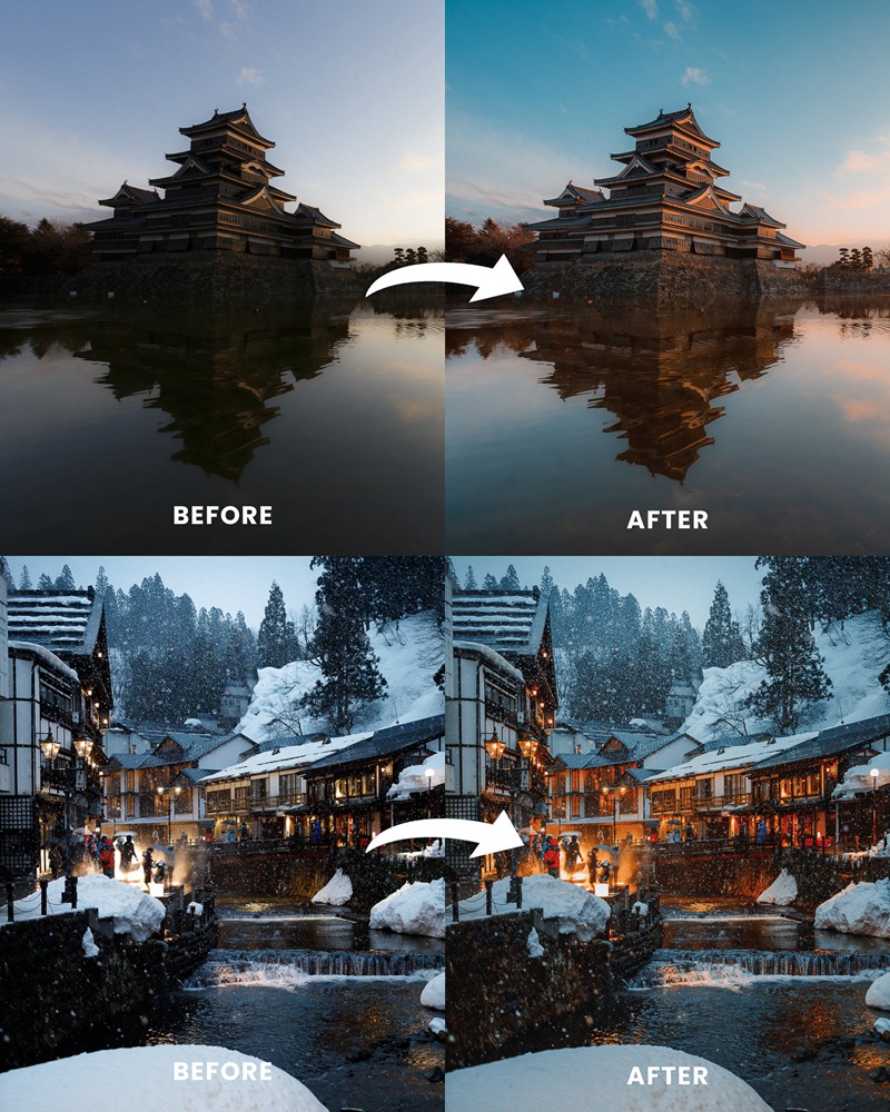 高质量城市街头都市建筑风景摄影照片调色LR预设 DELUXE Lightroom PRESET PACK 插件预设 第2张