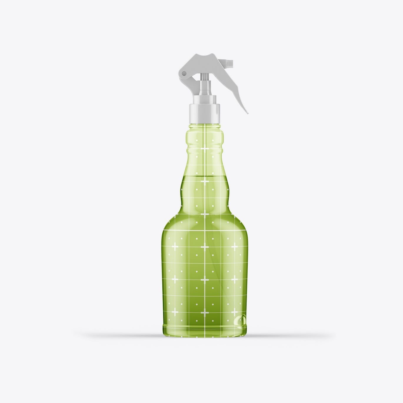 按压玻璃喷雾瓶瓶身设计样机 Set Different Glass Spray Bottles Mockup 样机素材 第2张